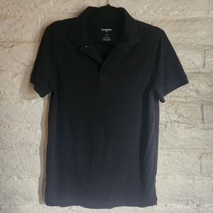Black polo shirt